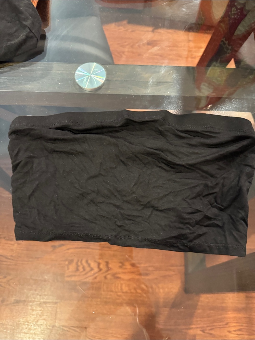 Fashion Nova Black Strapless Cotton Blend Tube Top
